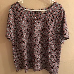 Patterned J. Crew top